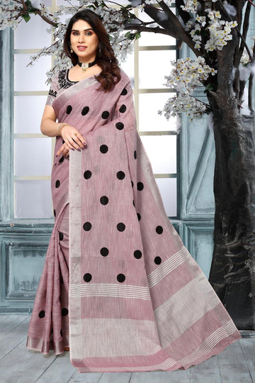 Ethnic Motifs Zari Woven Design Banarasi Saree